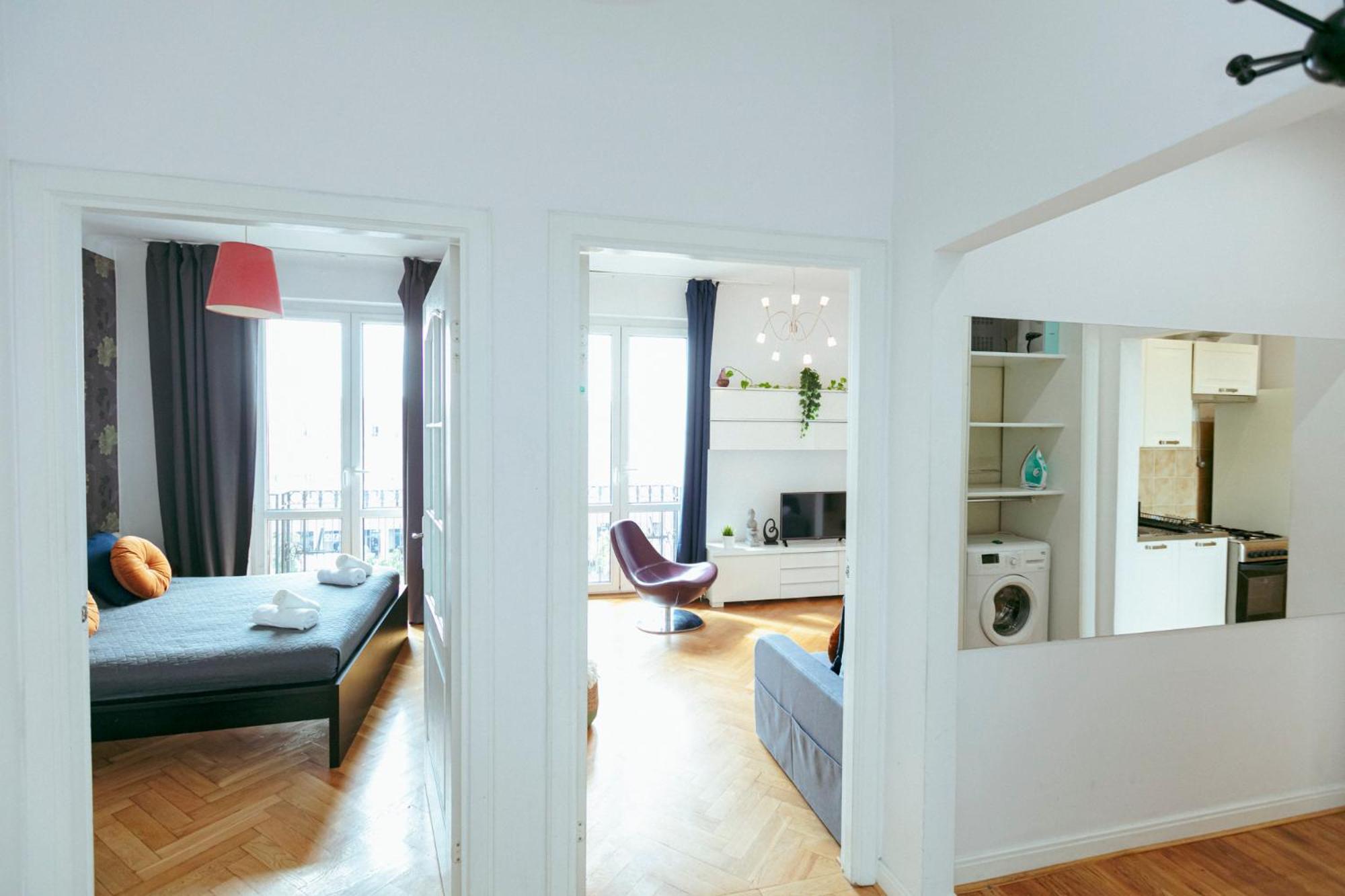 Plac Konstytucji 6 Grey - Bezplatny Garaz Podziemny - Free Parking - Apartament Dla 4 Osob Warszawa Eksteriør billede